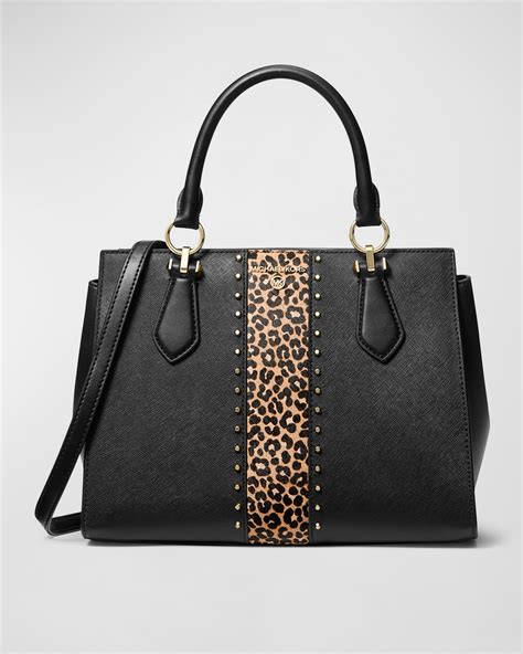 michael michael kors marilyn leather satchel|Michael Kors non leather bags.